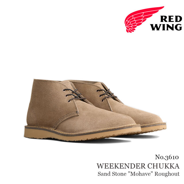 REDWING レッドウィング ウィークエンダー チャッカ サンドストーン モハヴェ ラフアウト メンズ シューズ ブーツ 3610