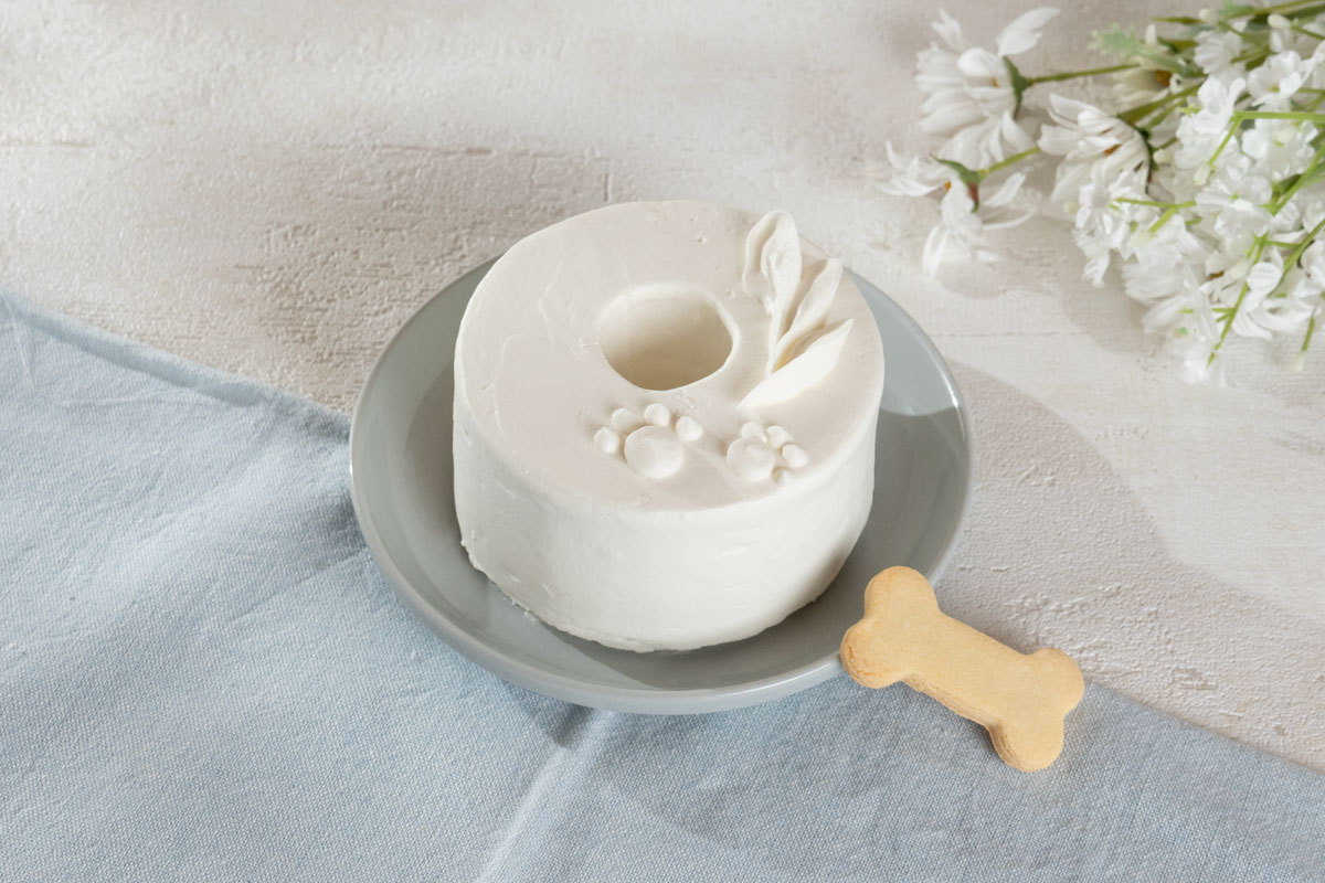 飼い主も一緒に食べられる【犬用】わんちゃんの米粉シフォンケーキ<冷凍>【送料込み】