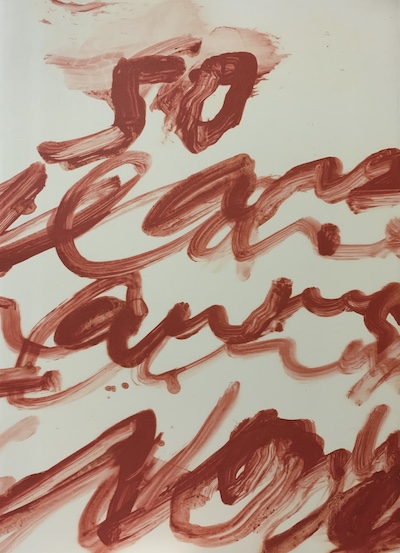 原美術館 サイ・トゥオンブリー展図録 cy twombly ポスター付