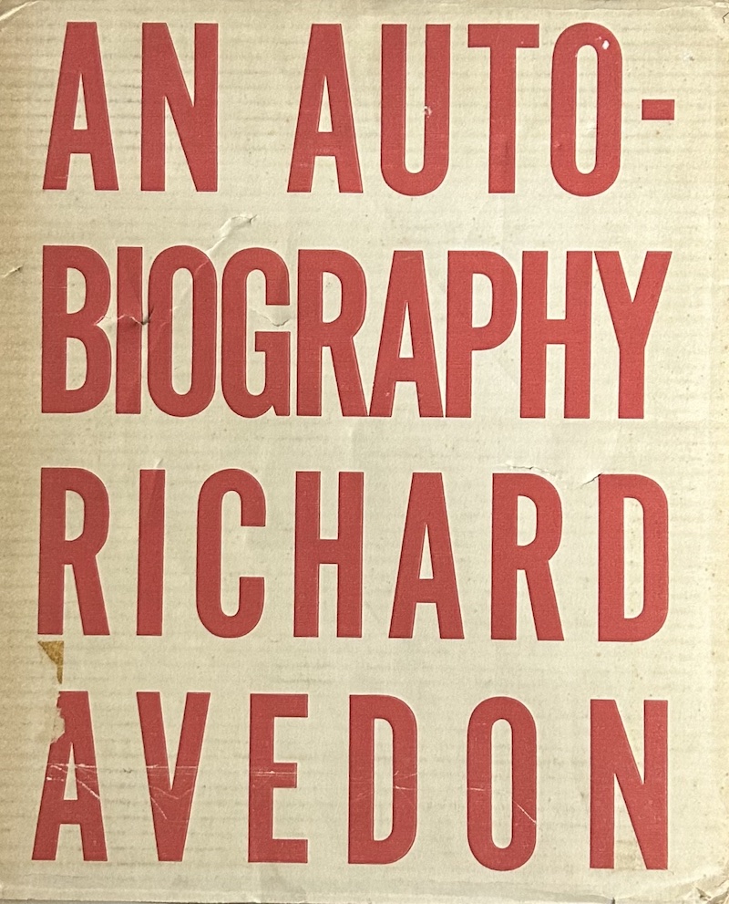 リチャード・アヴェドン写真集AN AUTOBIOGRAPHY 洋書