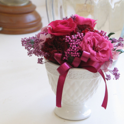 プリザーブドフラワー　ギフト　ガーネット