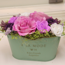 プリザーブドフラワー　誕生日　イングリッシュローズ