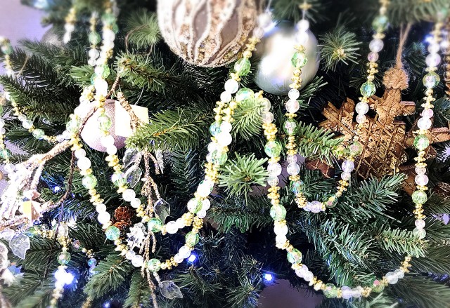 Ｓａｌｅ！グリーンゴールドガーランド　使い方色々