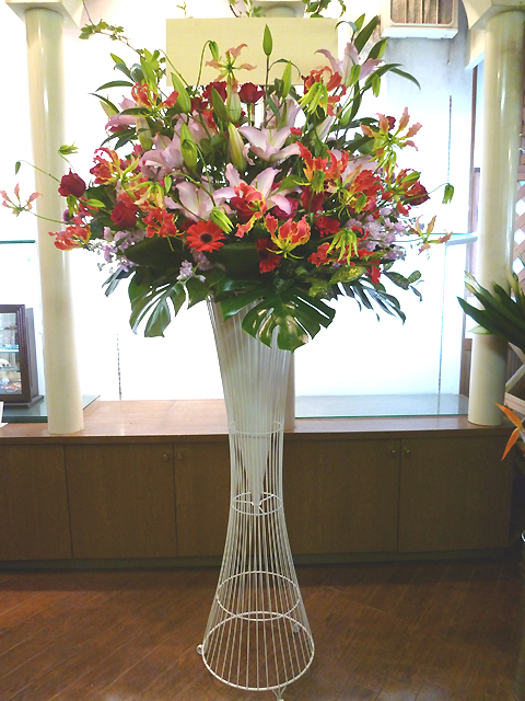 お洒落ワイヤースタンド1段【20S-1112】