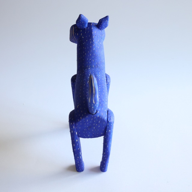 レア！ブルーパンサー　キリーノ　メキシコ木彫り　民藝　オアハカ　郷土玩具 レア！ブルーパンサー キリーノ メキシコ木彫り 民藝 オアハカ 郷土玩具