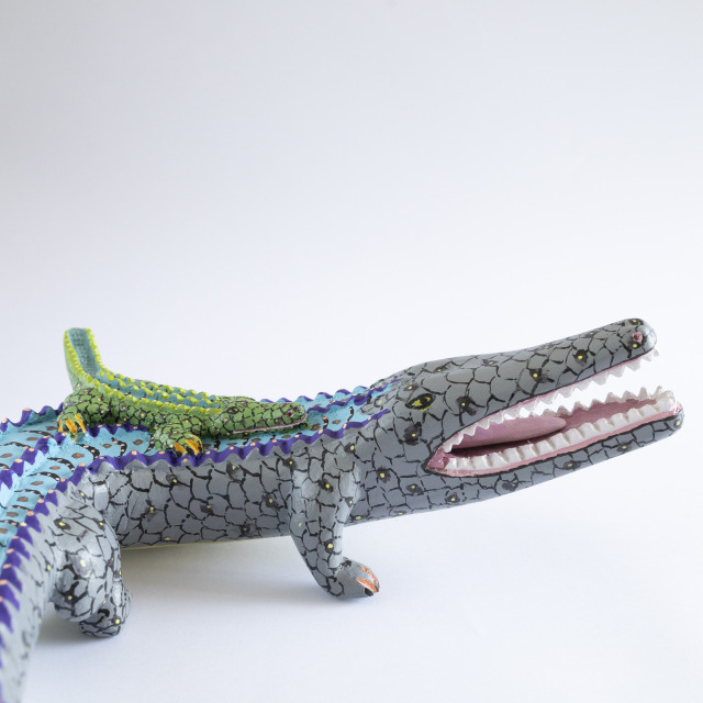 OAXACAN WOOD  CARVING オアハカンウッドカービング　ワニ 購入特典付》オアハカの動物たち : Vintage Oaxacan Wood Carving
