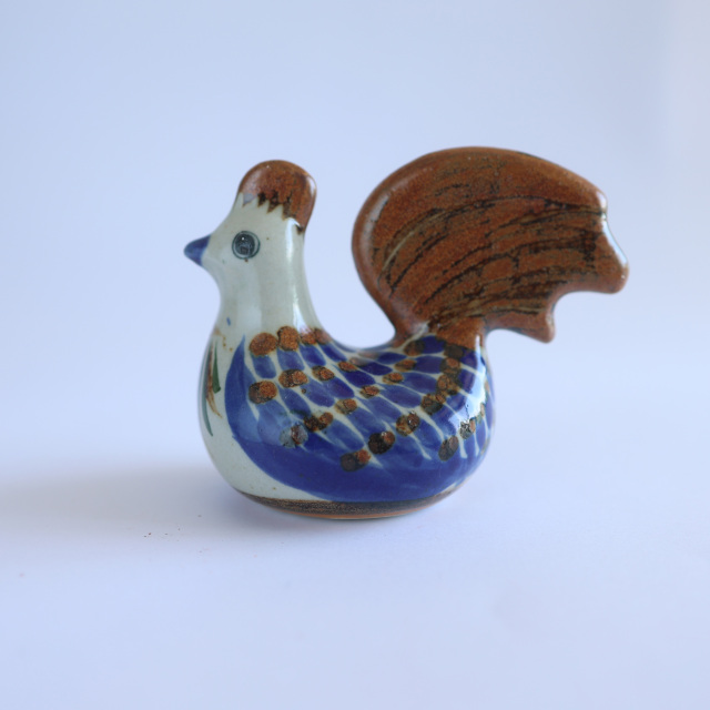 メキシコ雑貨,メキシコ民芸品,トナラ焼き,ニワトリの置物,陶器,陶芸,置物,インテリア