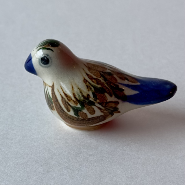 メキシコ雑貨,メキシコ民芸品,トナラ焼き,トナラー焼き,陶器,小鳥,インテリア雑貨