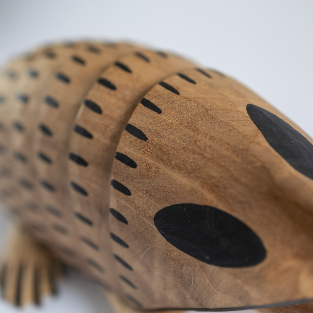 赤い犬 オアハカウッドカービング アルマンドヒメネス作 メキシコ