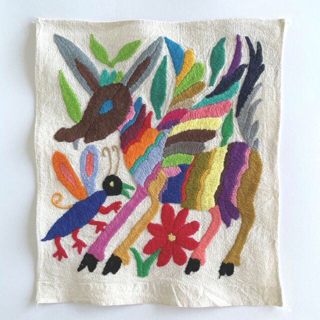 メキシコ雑貨　オトミ メキシコ オトミ族 メキシコ雑貨 オトミ刺繍 テナンゴ刺繍