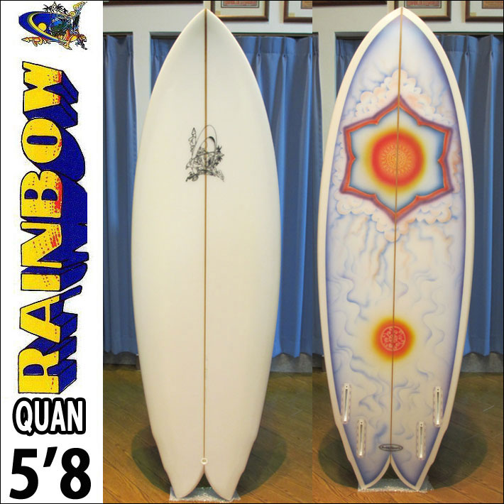 [特別価格] RAINBOW レインボー サーフボード QUAN 5'8 クワン トランジッションボード エリザベス・ザイコアスキー ブラシ入り [営業所止め送料無料料]