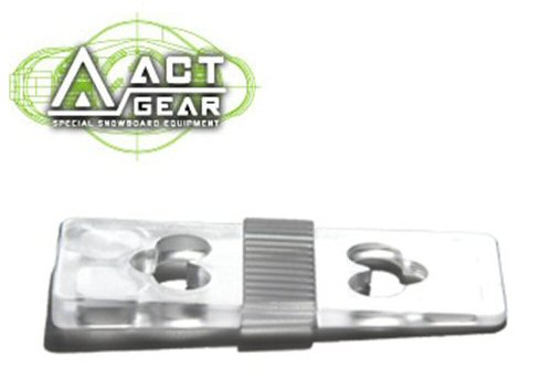 ACTGEAR【アクトギア】3度カントプレート""ポリカ"" [PL-8] CLEAR アルペンスノーボードビンディング専用