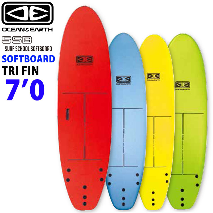 [follows特別価格] O&E   OCEAN＆EARTH オーシャンアンドアース ソフト サーフボード SURF SCHOOL SOFTBOARD 7’0 ソフトボード ショートボード 初心者用ボード サーフィン [営業所止め送料無料]