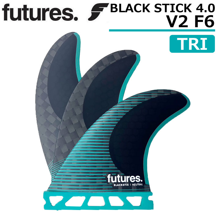 FUTURES FIN BLACKSTIX 4.0 F6 フューチャーフィン VECTOR II FOIL [Medium]  ショートボード フィン 3枚セット
