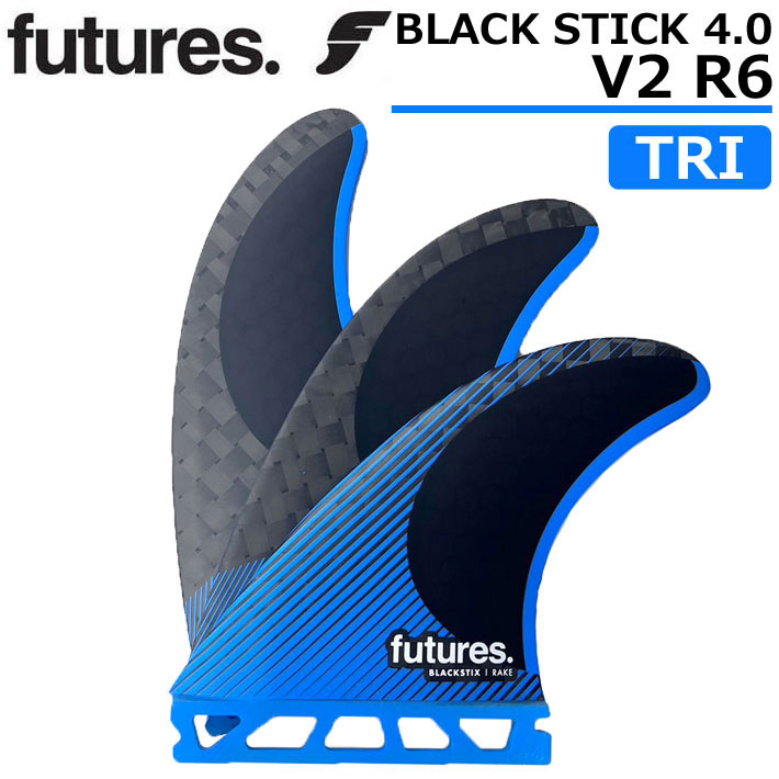  FUTURES FIN BLACKSTIX 4.0 R6 フューチャーフィン VECTOR2 FOIL [Medium]  ショートボード フィン 3枚セット