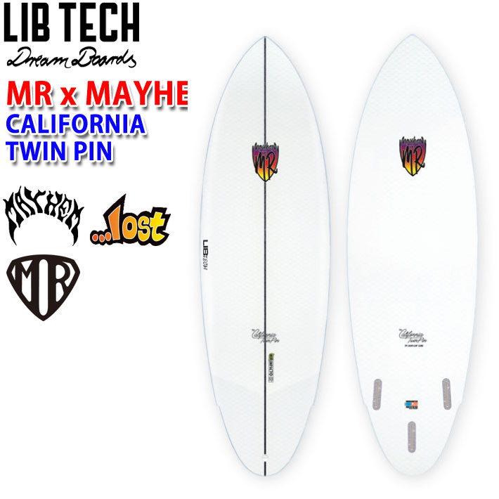 Lib Tech リブテック MR x MAYHEM CALIFORNIA TWIN PIN カリフォルニア ツイン マークリチャーズ LOST ロスト MAYHEM メイヘム サーフィン ショートボード [営業所止め送料無料]