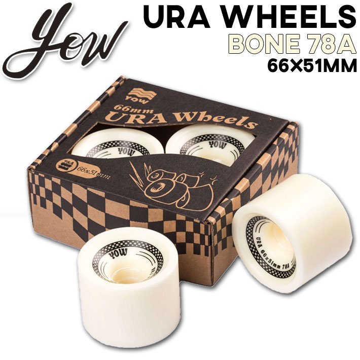 YOW SURFSKATE ウィール URA WHEEL BONE 78A ヤウ サーフスケート 66mmｘ51mm ロングスケートボード スケート パーツ サーフィン スケボー