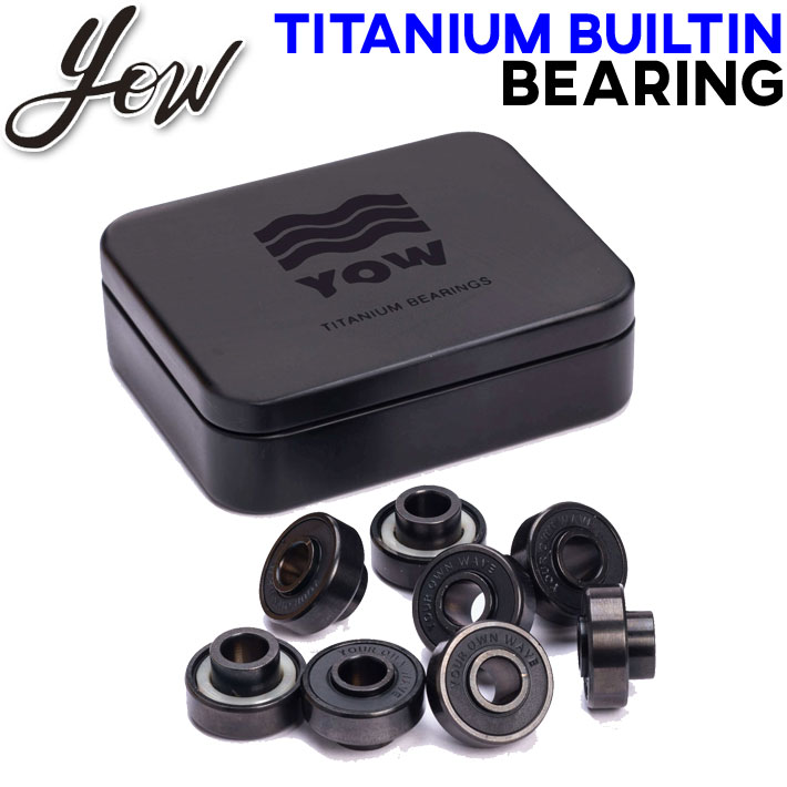 YOW SURFSKATE TITANIUM BUILTIN BEARING べアリング スケボ ヤウ サーフスケート スケート パーツ サーフィン スケボー [メール便発送商品] 