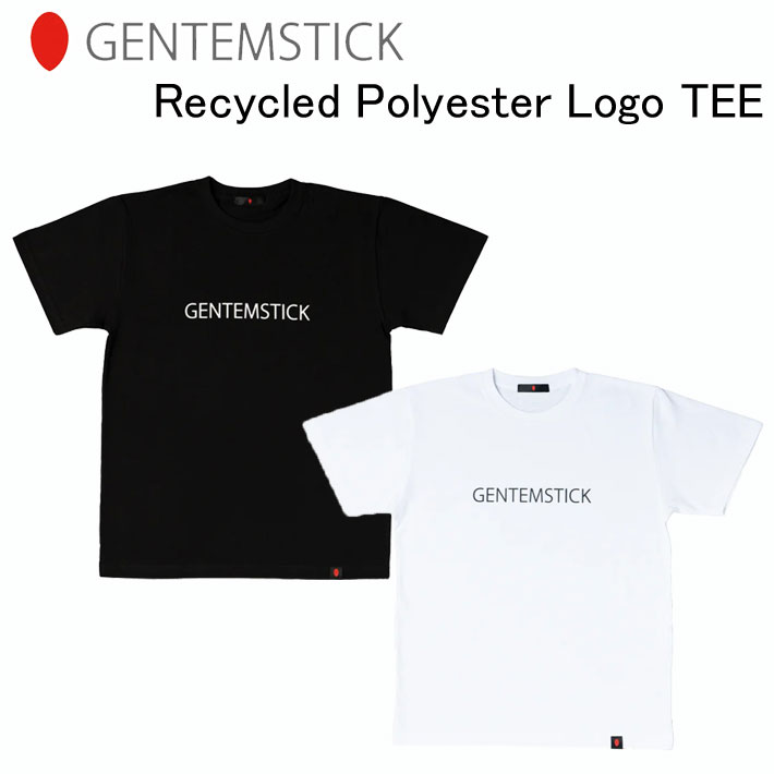 GENTEM STICK ゲンテンスティック 半袖 Recycled Polyester Logo TEE Tシャツ メンズ [メール便発送商品]