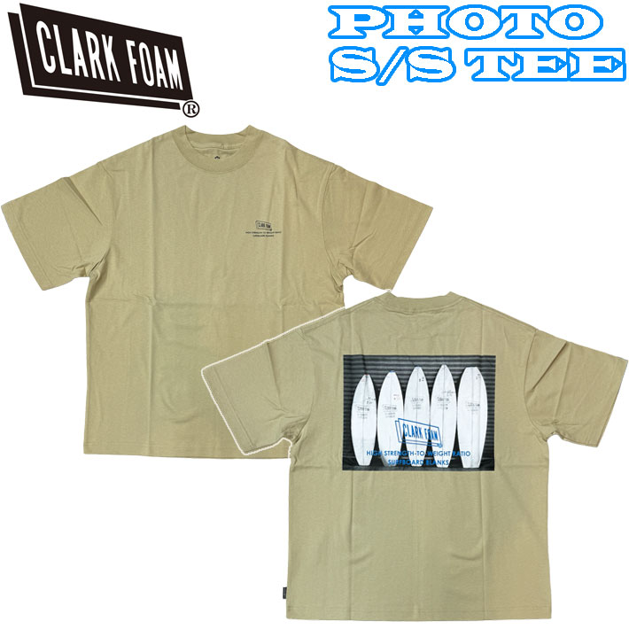 2024 CLARK FOAM クラークフォーム Tシャツ 半袖 PHOTO S/S TEE コットン サーフィン マリンスポーツ アウトドア ユニセックス メンズ レディース 日本正規品