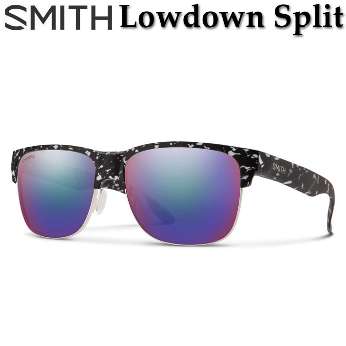 [在庫限り] SMITH スミス サングラス [Lowdown Split ローダウン スプリット] 偏光レンズ 偏光 クロマポップ Chromapop Polarized キャンプ 登山 ドライブ アウトドア 日本正規品