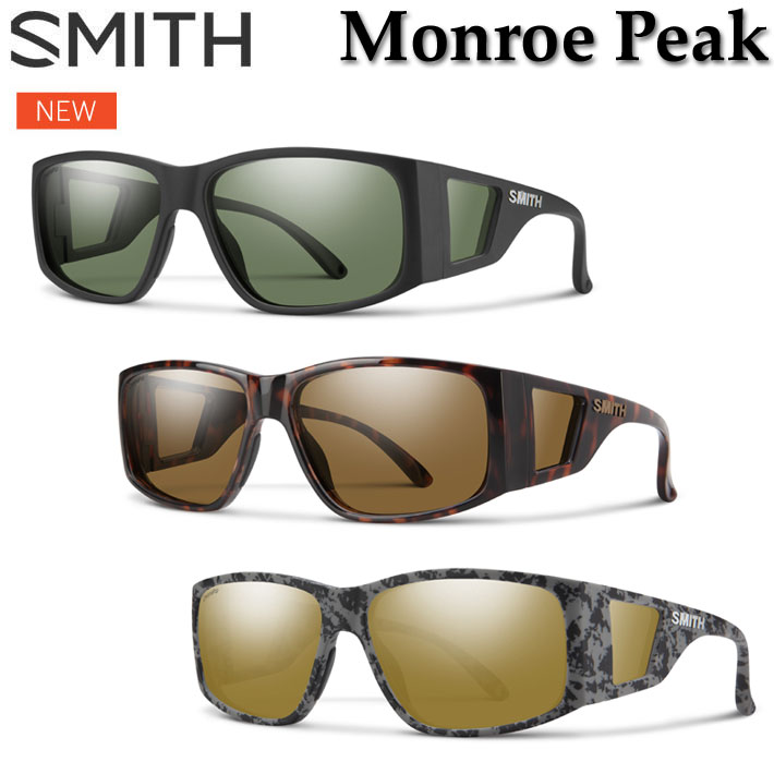 [在庫限り] SMITH スミス サングラス [Monroe Peak モンローピーク] 偏光レンズ 偏光 クロマポップ Chromapop Polarized アウトドア キャンプ ビーチ 日本正規品