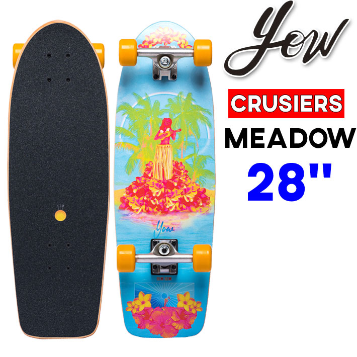 YOW サーフスケート サーフクルーザー ヤウ MEADOW BLUE 28インチ メドウ [10] SURFCRUSIERS コンプリート クルーザー スケートボード 街乗り 移動 CRUISERS LEGASEE CITY CRUSIERS 日本国内正規品