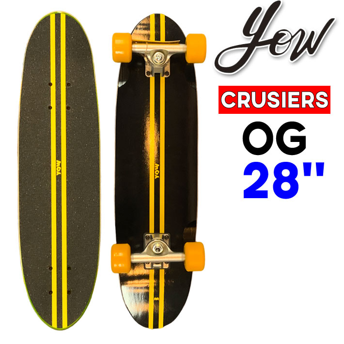 【特典付き！】YOW サーフスケート サーフクルーザー ヤウ OG 28インチ オージー [34] SURFCRUSIERS コンプリート クルーザー スケートボード 街乗り 移動 CRUISERS LEGASEE CLASSIC 日本国内正規品