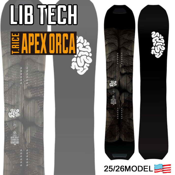 25-26 LIB TECH リブテック スノーボード T.RICE APEX ORCA トラビス・ライス エーペックス オルカ 153cm 156cm 159cm メンズ  板 2025 2026