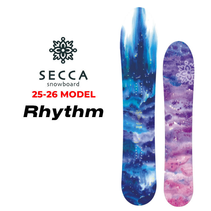 [予約商品] 25-26 Secca スノーボード セッカ Rhythm リズム 149cm 佐々木陽子プロデュース パウダー レディース スノボ 板 2025 2026 日本正規品