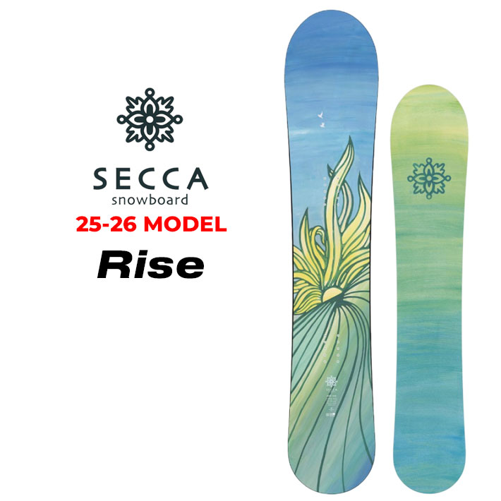 [予約商品] 25-26 Secca スノーボード セッカ Rise ライズ 144cm 148cm 152cm 佐々木陽子プロデュース パウダー レディース スノボ 板 2025 2026 日本正規品