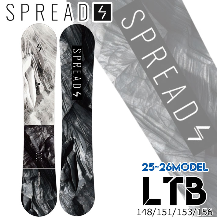 25-26 SPREAD スノーボード LTB エルティービー スプレッド SNOWBOARD 148cm 151cm 153cm 156cm 尾川慎二 プロデュース グラトリ 板 2025 2026 日本正規品