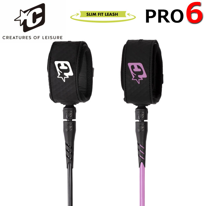 2025 リーシュコード クリエイチャー CREATURES 6ft 6フィート RELIANCE SLIM FIT PRO 6 ANKLE スリムフィット アンクル 足首用 リライアンス 7mm 子供 足首が細め サーフィン ショートボード パワーコード 日本正規品