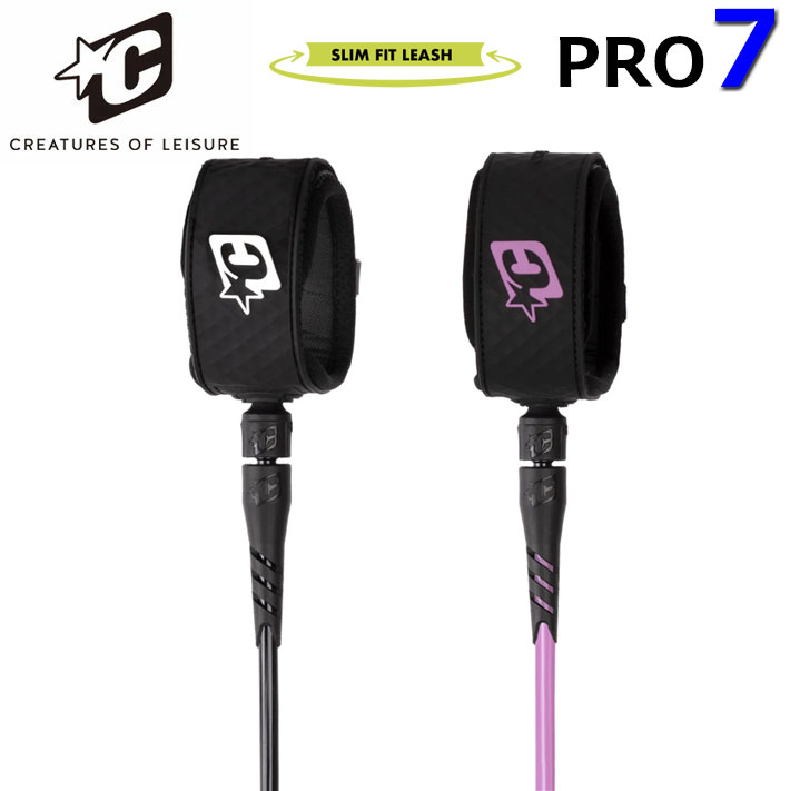 2025 リーシュコード クリエイチャー CREATURES 7ft 7フィート RELIANCE SLIM FIT PRO 7 ANKLE スリムフィット アンクル 足首用 リライアンス 7mm 子供 足首が細め サーフィン ファンボード パワーコード 日本正規品