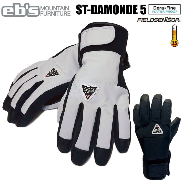 [メール便発送商品] 25-26 eb's スノーボード ST-DAMONDE 5 エスティダモンファイブグローブ 4500025 エビス 5-FINGER グローブ ebs ファイブフィンガー