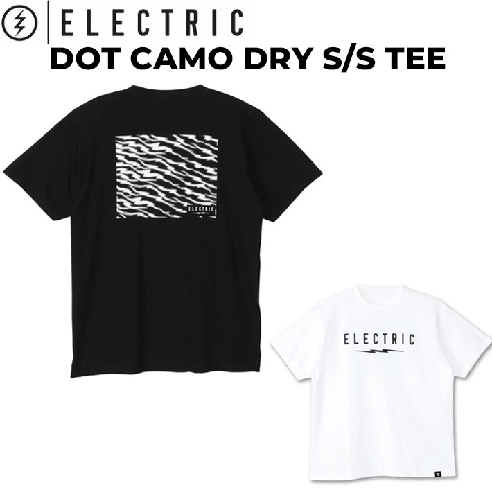 ELECTRIC エレクトリック Tシャツ 半袖 DOT CAMO DRY S／S TEE UVCUT 速乾 ドットカモ ドライ コットン サーフィン スケートボード 釣り フィッシング アウトドア ゴルフ 日本正規品