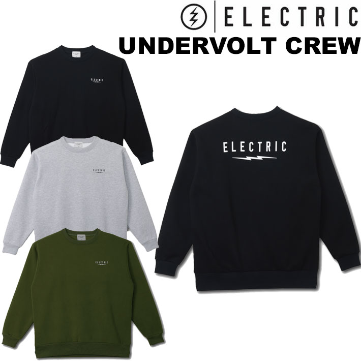 25-26 ELECTRIC エレクトリック トレーナー UNDERVOLT CREW [6] スウェット クルーネック スノーボード スケートボード ストリート ジム アウトドア 日本正規品