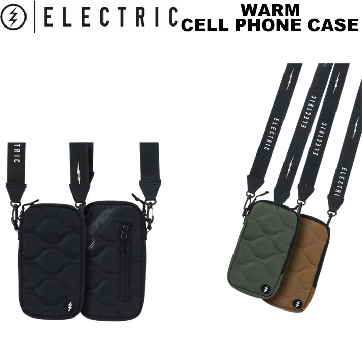 25-26 ELECTRIC エレクトリック スマホケース WARM CELL PHONE CASE スマートフォンケース ショルダー パスケース 小物 鍵 スノーボード アウトドア スケートボード キャンプ 釣り 日本正規品
