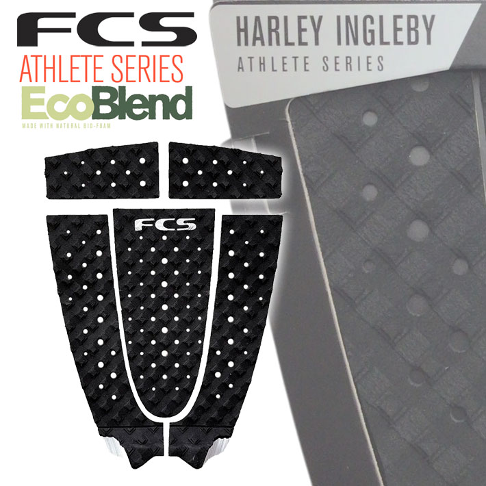 FCS デッキパッド Harley Ingleby Eco Mid サーフトラクション ハーレイ・イングルビー 5ピース サーフィンデッキデッキパット エフシーエス