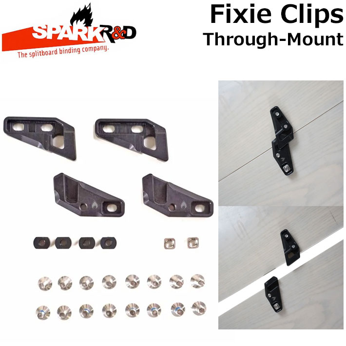 [予約商品] 26-27 SPARK R＆D スパーク FIXIE CLIPS Throgh-Mount Type [1] フィクシークリップ スルーマウント タイプ バックカントリー スプリットボード スノーボード ビンディング スパーク アールアンドディー 日本正規品
