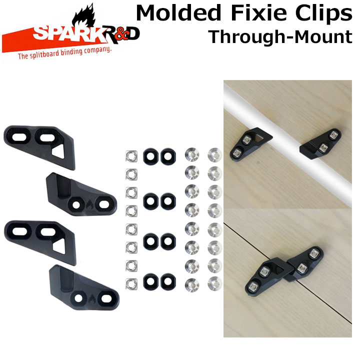 [予約商品] 26-27 SPARK R＆D スパーク MOLDED FIXIE CLIPS Throgh-Mount Type [3] モールデッド フィクシークリップ スルーマウント タイプ バックカントリー スプリットボード スノーボード ビンディング スパーク アールアンドディー 日本正規品