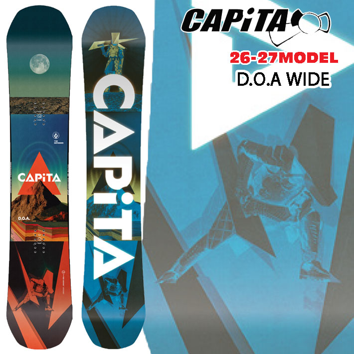 [予約商品] 26-27 CAPITA スノーボード キャピタ DOA WIDE ディーオーエー ワイド オールラウンド パーク パウダー スノボ 板 2026 2027 日本正規品