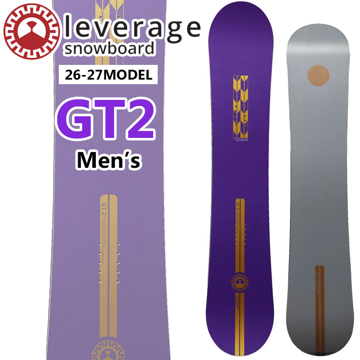[予約商品] 26-27 レバレッジ leverage スノーボード グラトリ GT2 ジーティーツー 149cm 152cm 155cm メンズ プレス 点乗り ラントリ 板 オガサカ製 井口勝文 いぐっちゃん 2026 2027 日本正規品