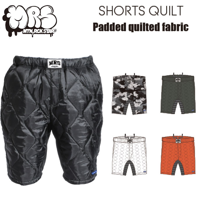 26-27 EARLY アーリーモデル マウンテンロックスター ウェア Mtn. Rock Star [SHORT QUILT] ショート インナーパンツ MOUNTAIN ROCK STAR マンロク ウエア ユニセックス スノーボード スノーウェア 日本正規品
