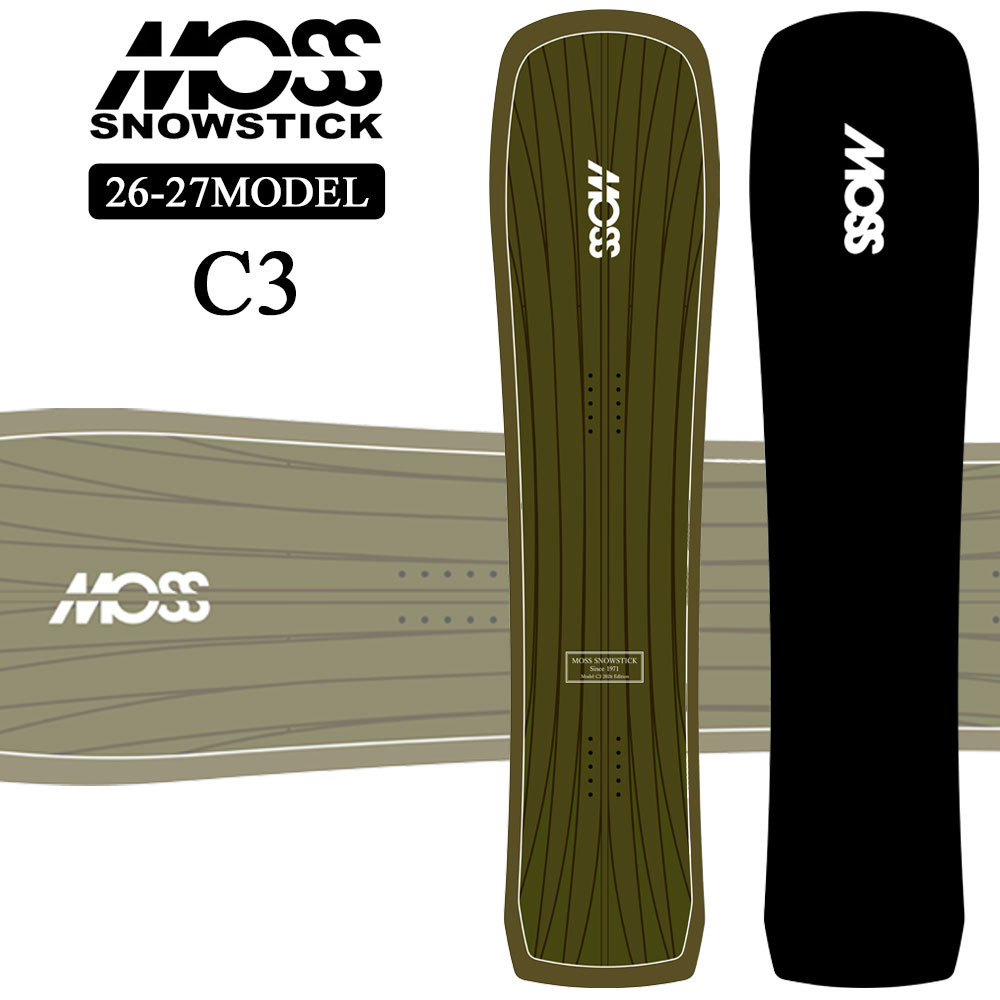 [予約商品] 26-27 MOSS SNOWSTICK パウダーボード C3 モス スノースティック 140cm POWDER スノーボード スノボ 板 日本正規品