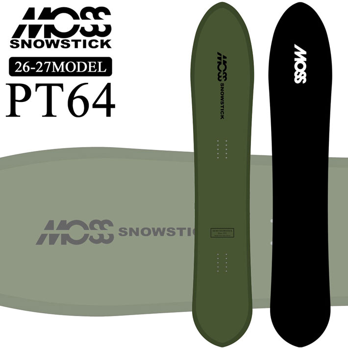 [予約商品] 26-27 MOSS SNOWSTICK パウダーボード PT64 モス スノースティック ピーティー 164cm POWDER スノーボード スノボ 板 日本正規品