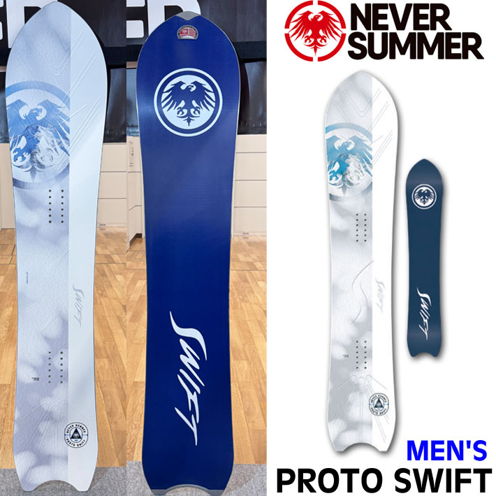 [予約商品] 26-27 NEVER SUMMER スノーボード ネバーサマー MEN'S PROTO SWIFT メンズ プロト スウィフト 148cm 152cm 157cm 162cm 167cm フリーライド オールマウンテン カービング スノボ 板 2026 2027 日本正規品