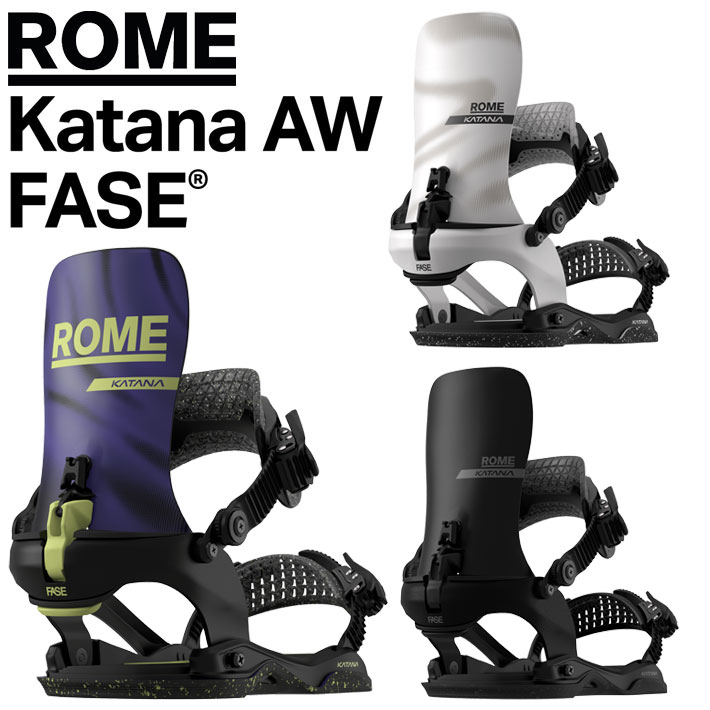[予約商品] 26-27 ROME Katana AW FASE ローム ビンディング カタナ FASESystem フェイズ システム Men's メンズ BINDING スノーボード バインディング 2026 2027 日本正規品