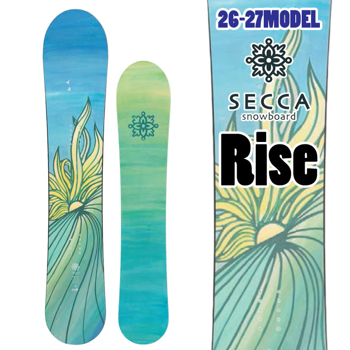 [予約商品] 26-27 セッカ スノーボード Secca Rise ライズ 144cm 148cm 152cm 佐々木陽子プロデュース パウダー レディース スノボ 板 2026 2027 日本正規品