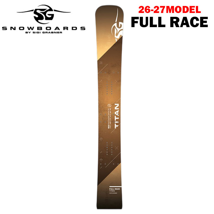 【カスタムオーダー】 [予約商品] 26-27 SG スノーボード エスジー SNOWBOARDS FULLRACE TITAN フルレース チタン フリースタイル アルペンボード アルパイン 2026 2027 板 スノボ
